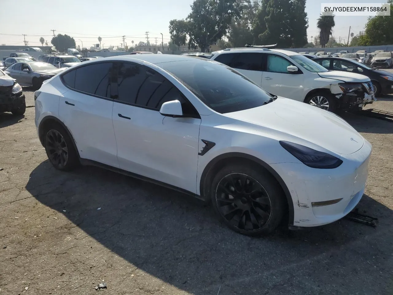 2021 Tesla Model Y VIN: 5YJYGDEEXMF158864 Lot: 73435124