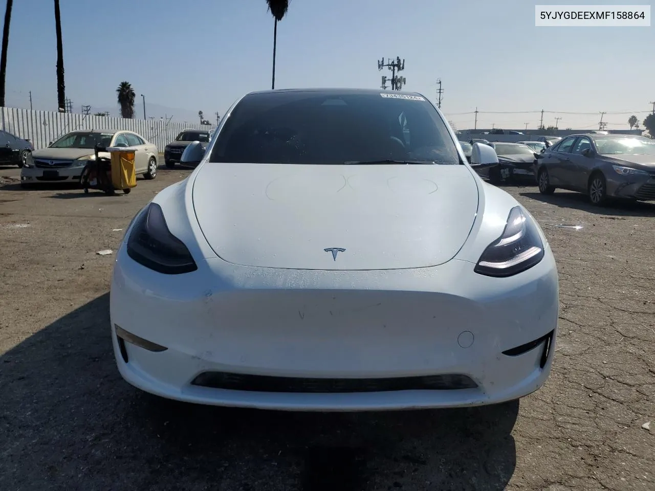 2021 Tesla Model Y VIN: 5YJYGDEEXMF158864 Lot: 73435124