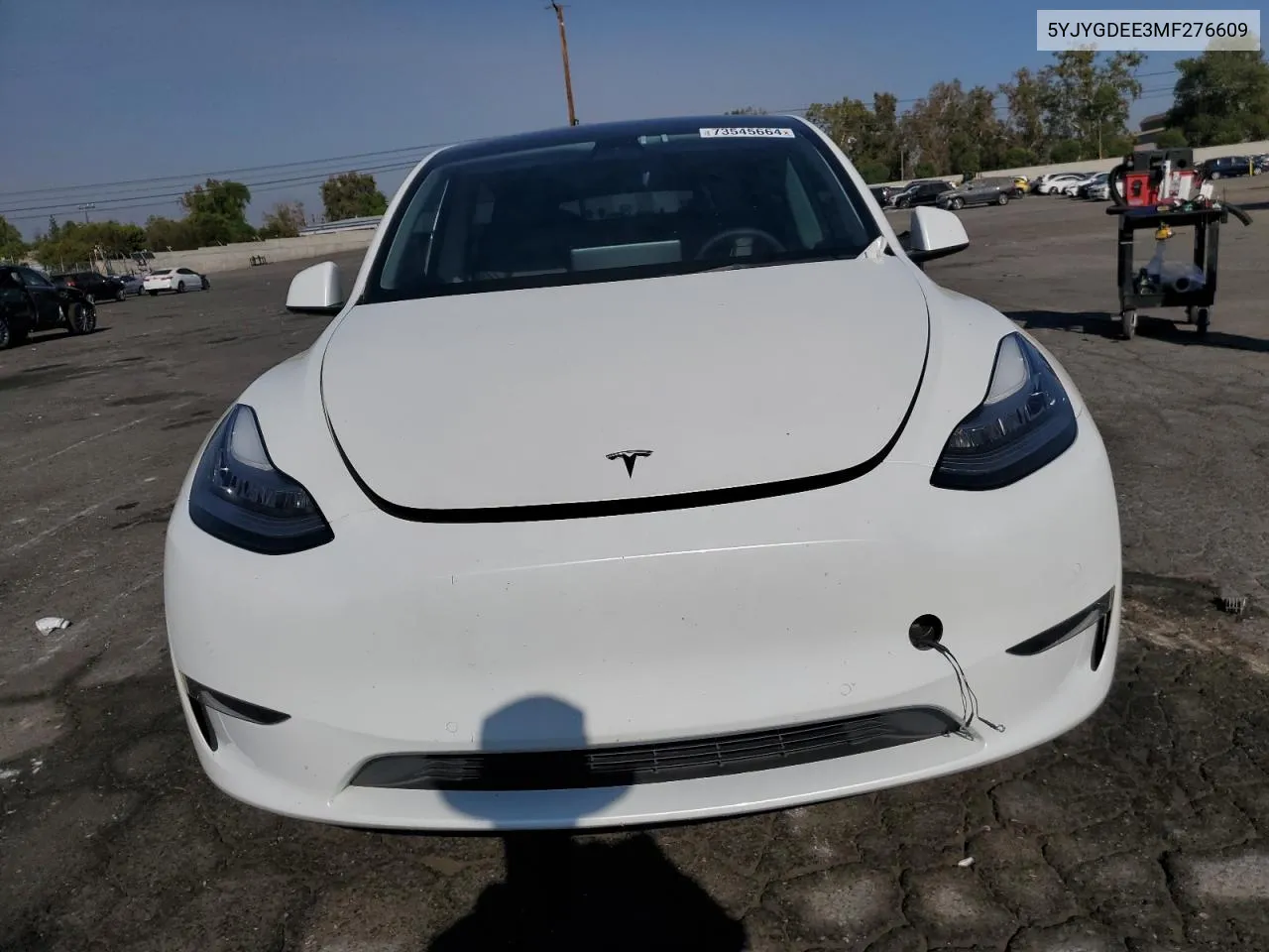 2021 Tesla Model Y VIN: 5YJYGDEE3MF276609 Lot: 73545664