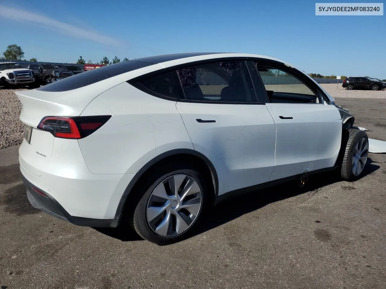 2021 Tesla Model Y VIN: 5YJYGDEE2MF083240 Lot: 73739094