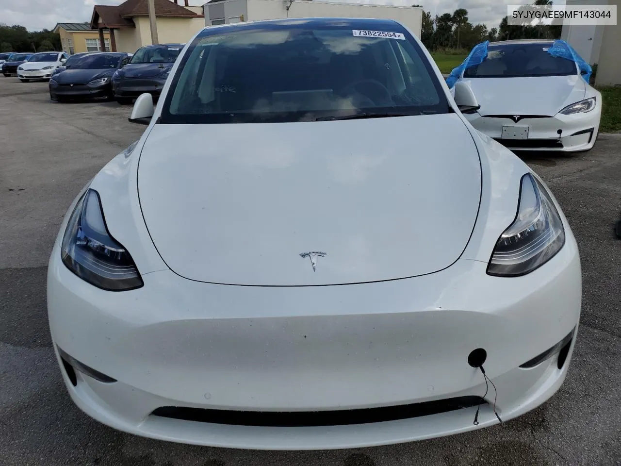 2021 Tesla Model Y VIN: 5YJYGAEE9MF143044 Lot: 73822554