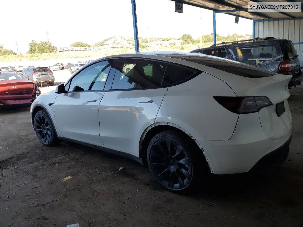 2021 Tesla Model Y VIN: 5YJYGAEE6MF207315 Lot: 73968184