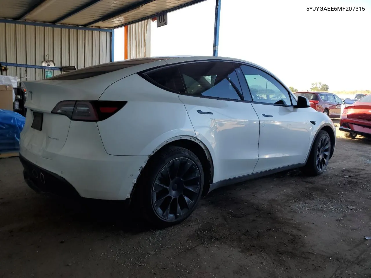 2021 Tesla Model Y VIN: 5YJYGAEE6MF207315 Lot: 73968184