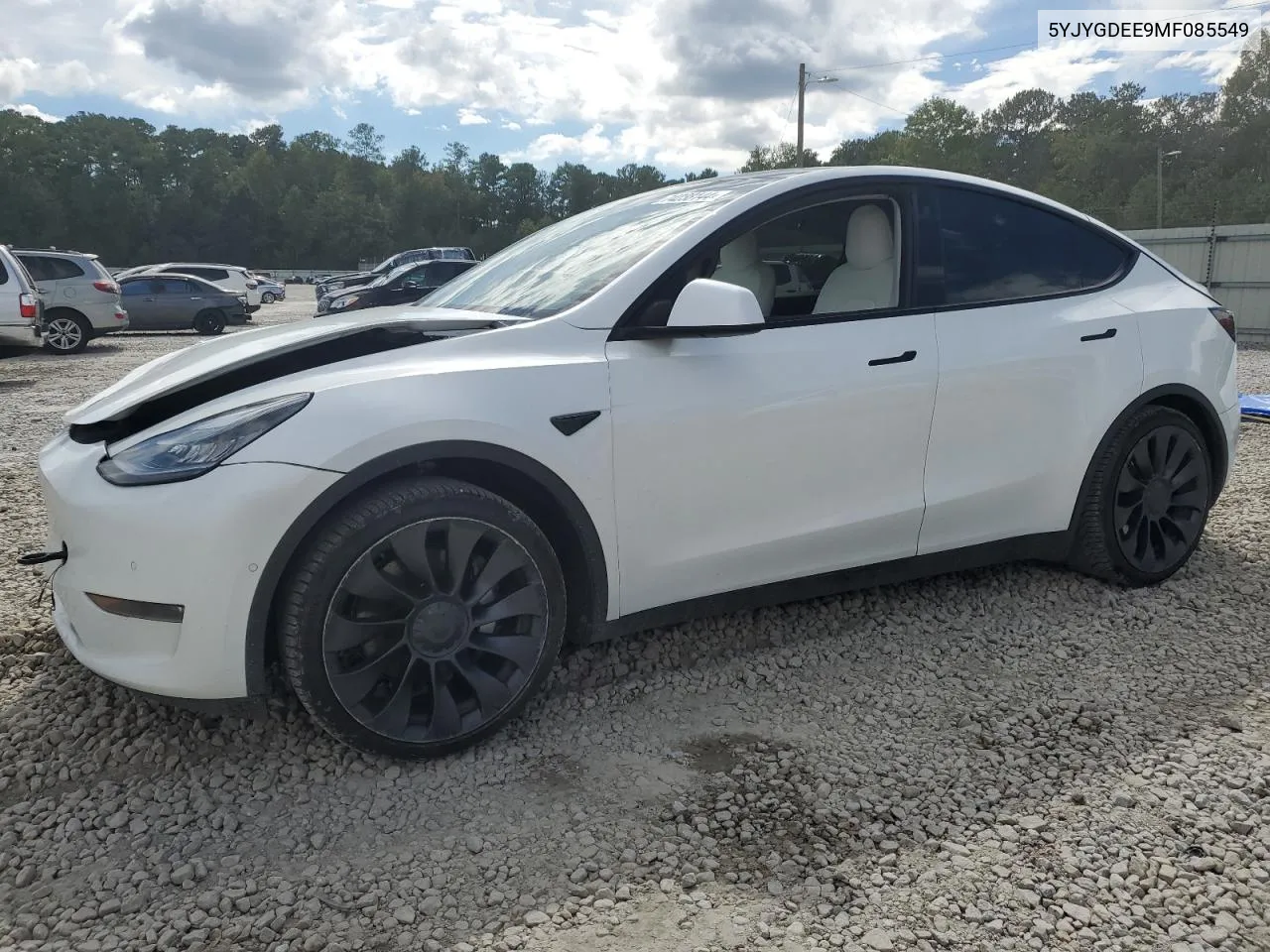 2021 Tesla Model Y VIN: 5YJYGDEE9MF085549 Lot: 74238144