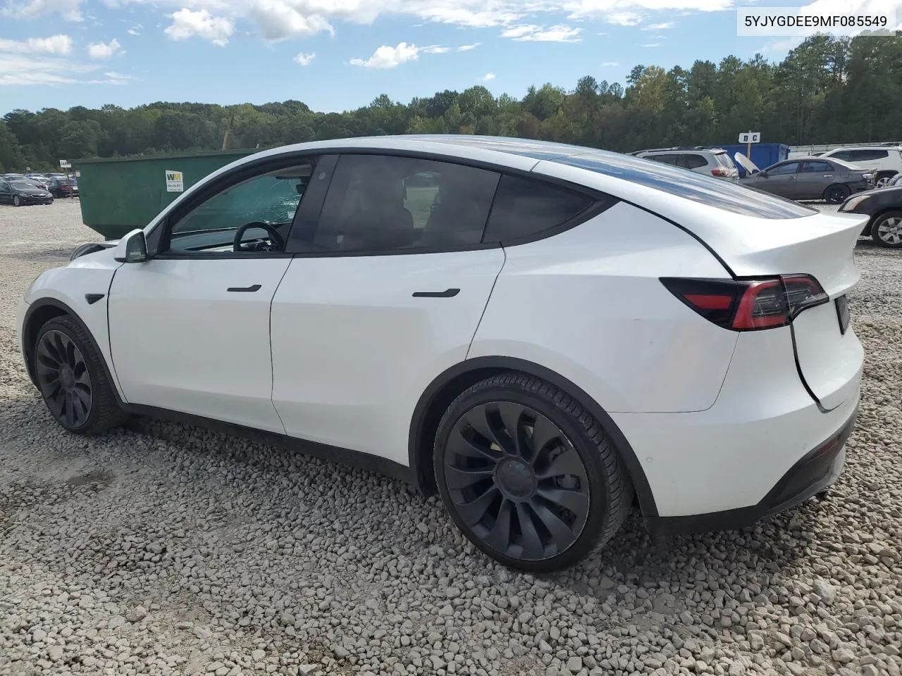 2021 Tesla Model Y VIN: 5YJYGDEE9MF085549 Lot: 74238144