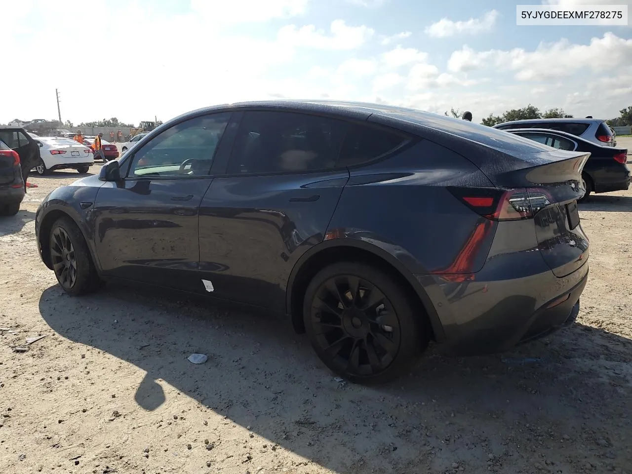 2021 Tesla Model Y VIN: 5YJYGDEEXMF278275 Lot: 74348984