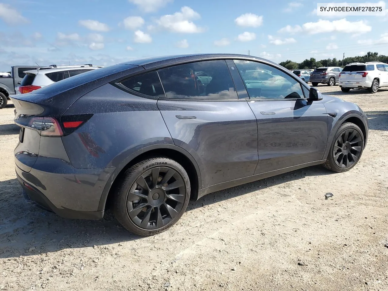 2021 Tesla Model Y VIN: 5YJYGDEEXMF278275 Lot: 74348984