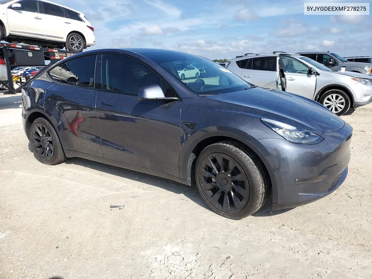 2021 Tesla Model Y VIN: 5YJYGDEEXMF278275 Lot: 74348984