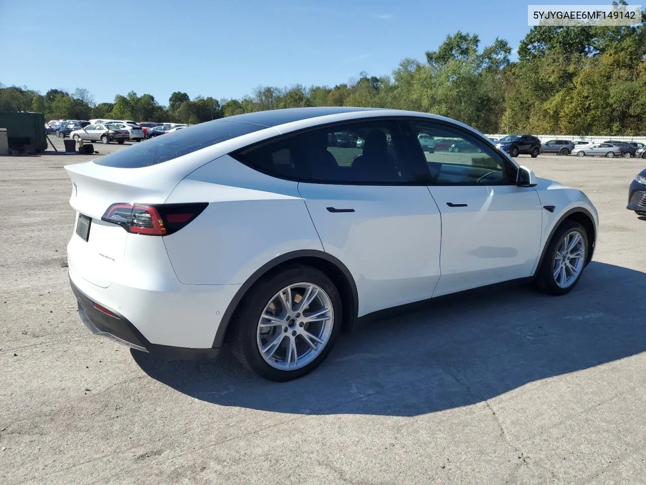 2021 Tesla Model Y VIN: 5YJYGAEE6MF149142 Lot: 74352344