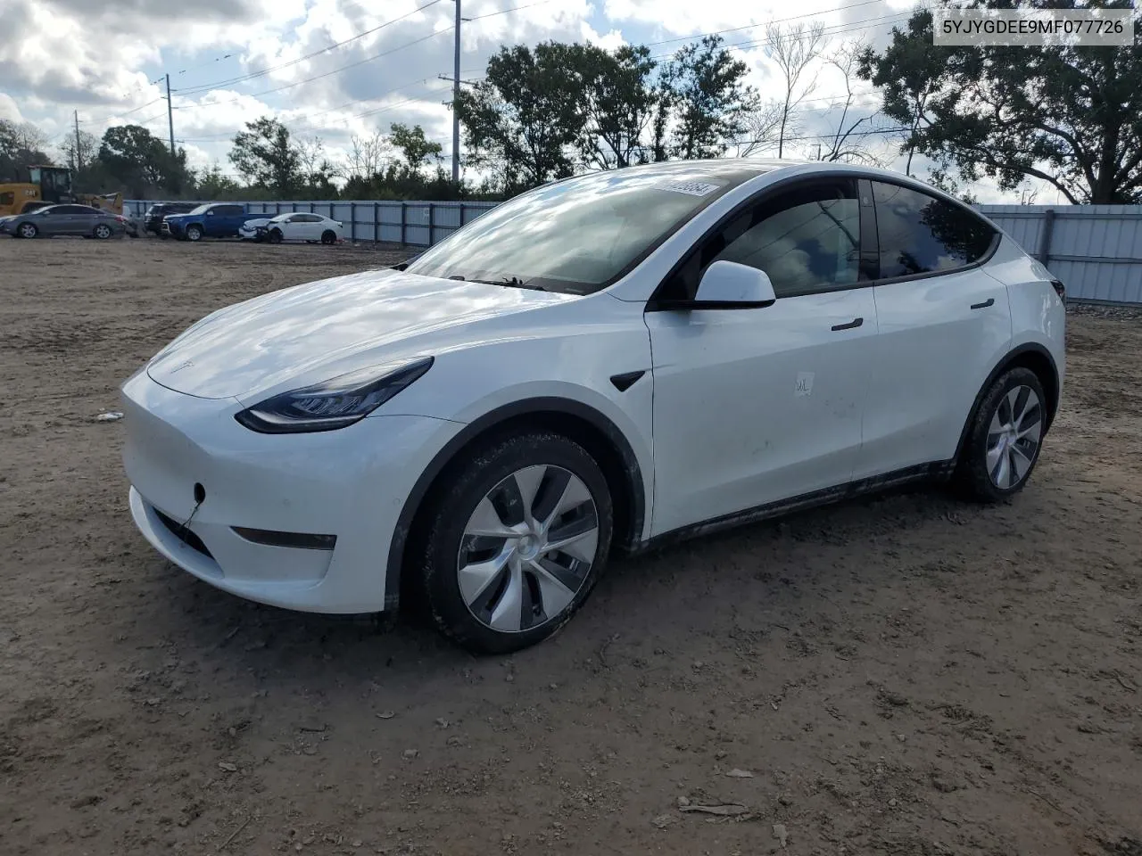 2021 Tesla Model Y VIN: 5YJYGDEE9MF077726 Lot: 74425864