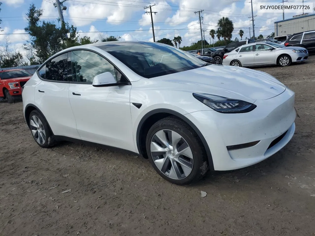 2021 Tesla Model Y VIN: 5YJYGDEE9MF077726 Lot: 74425864