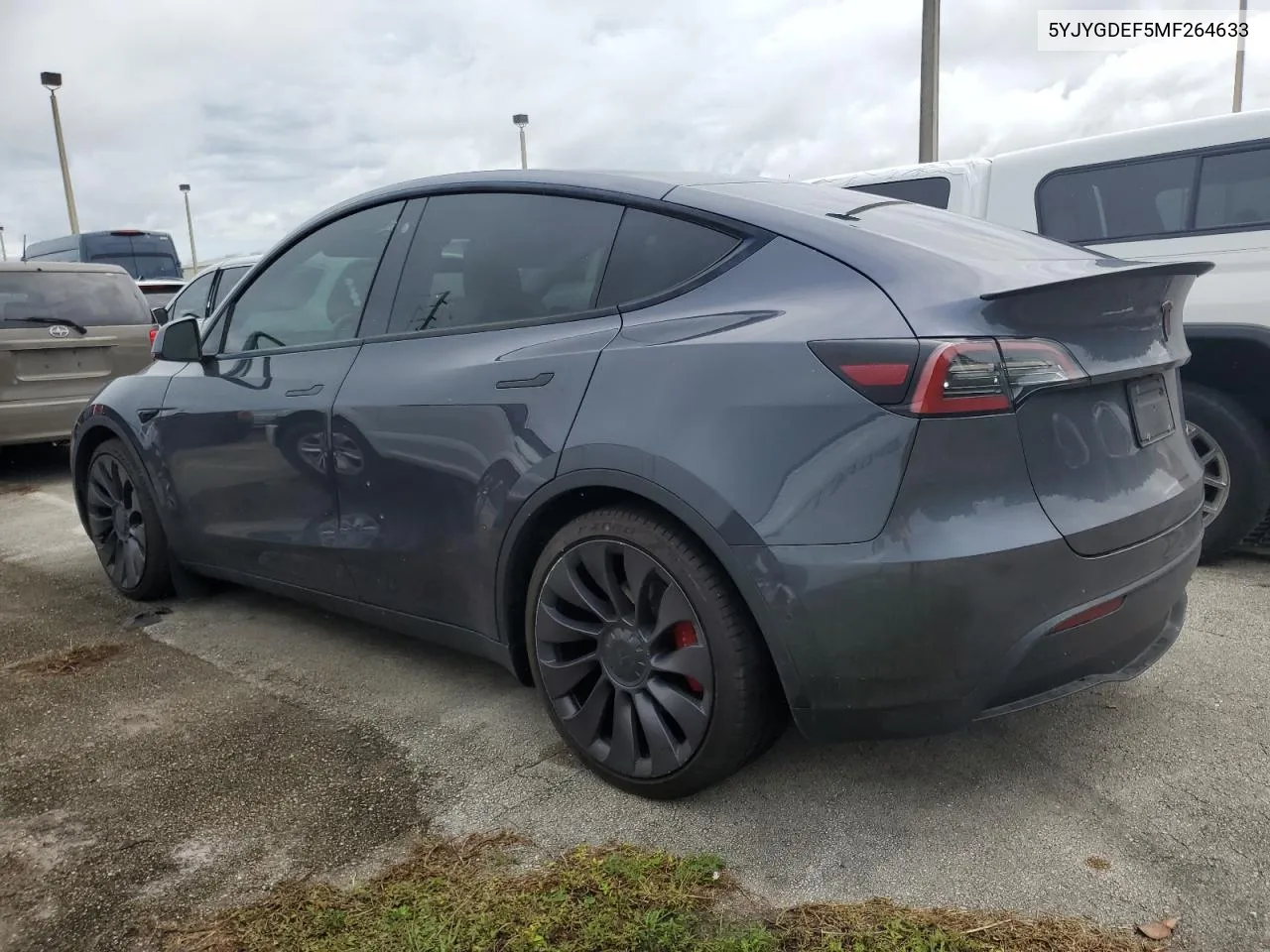 2021 Tesla Model Y VIN: 5YJYGDEF5MF264633 Lot: 74616174