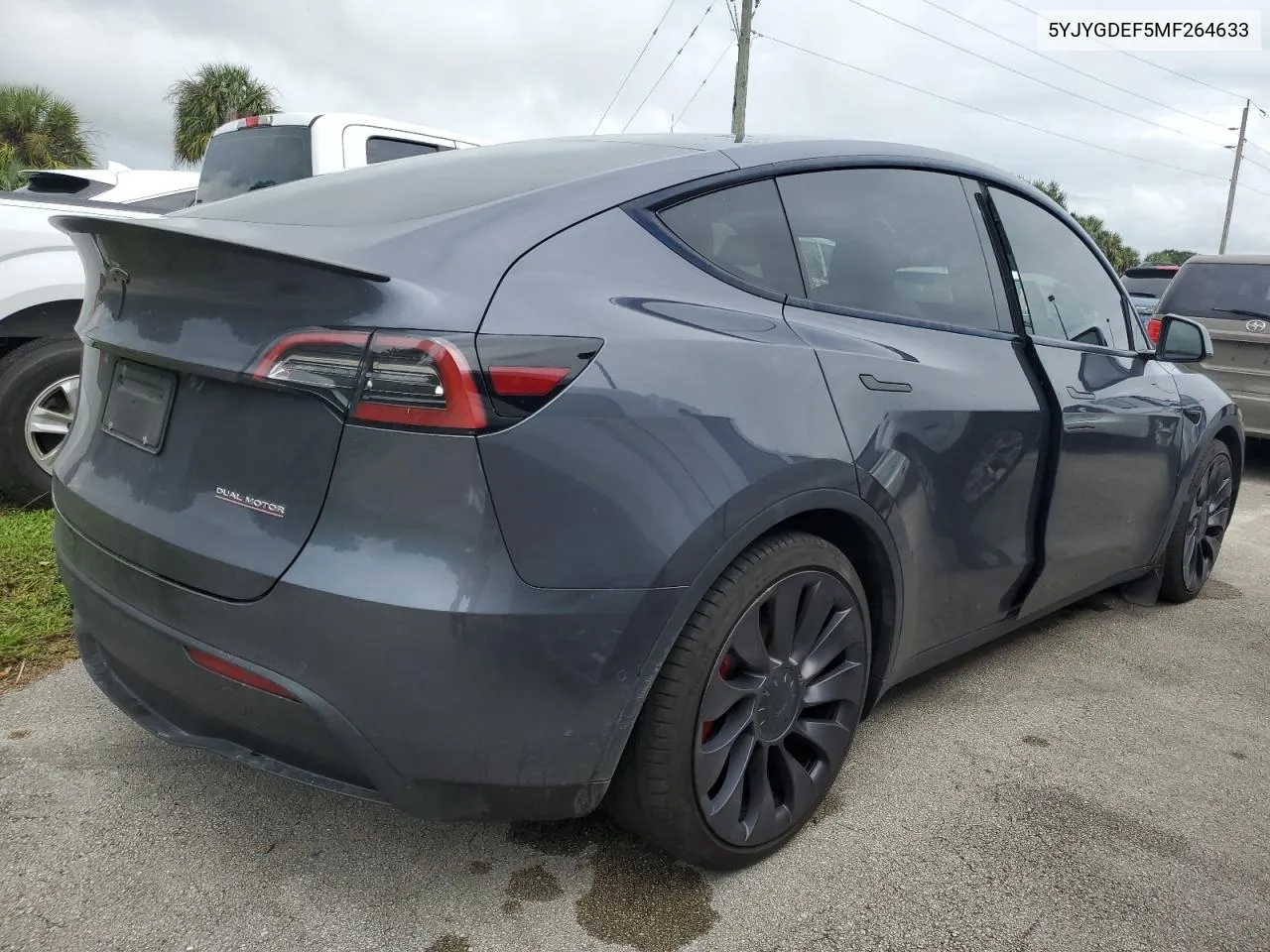 2021 Tesla Model Y VIN: 5YJYGDEF5MF264633 Lot: 74616174