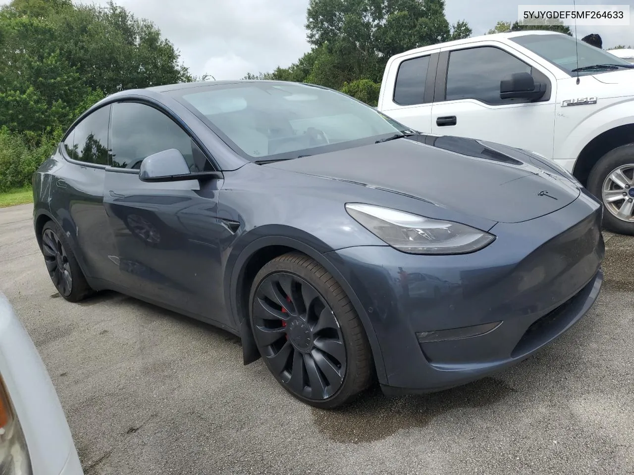 2021 Tesla Model Y VIN: 5YJYGDEF5MF264633 Lot: 74616174