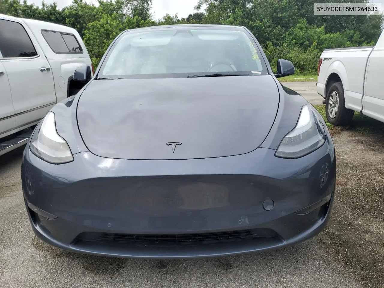 2021 Tesla Model Y VIN: 5YJYGDEF5MF264633 Lot: 74616174