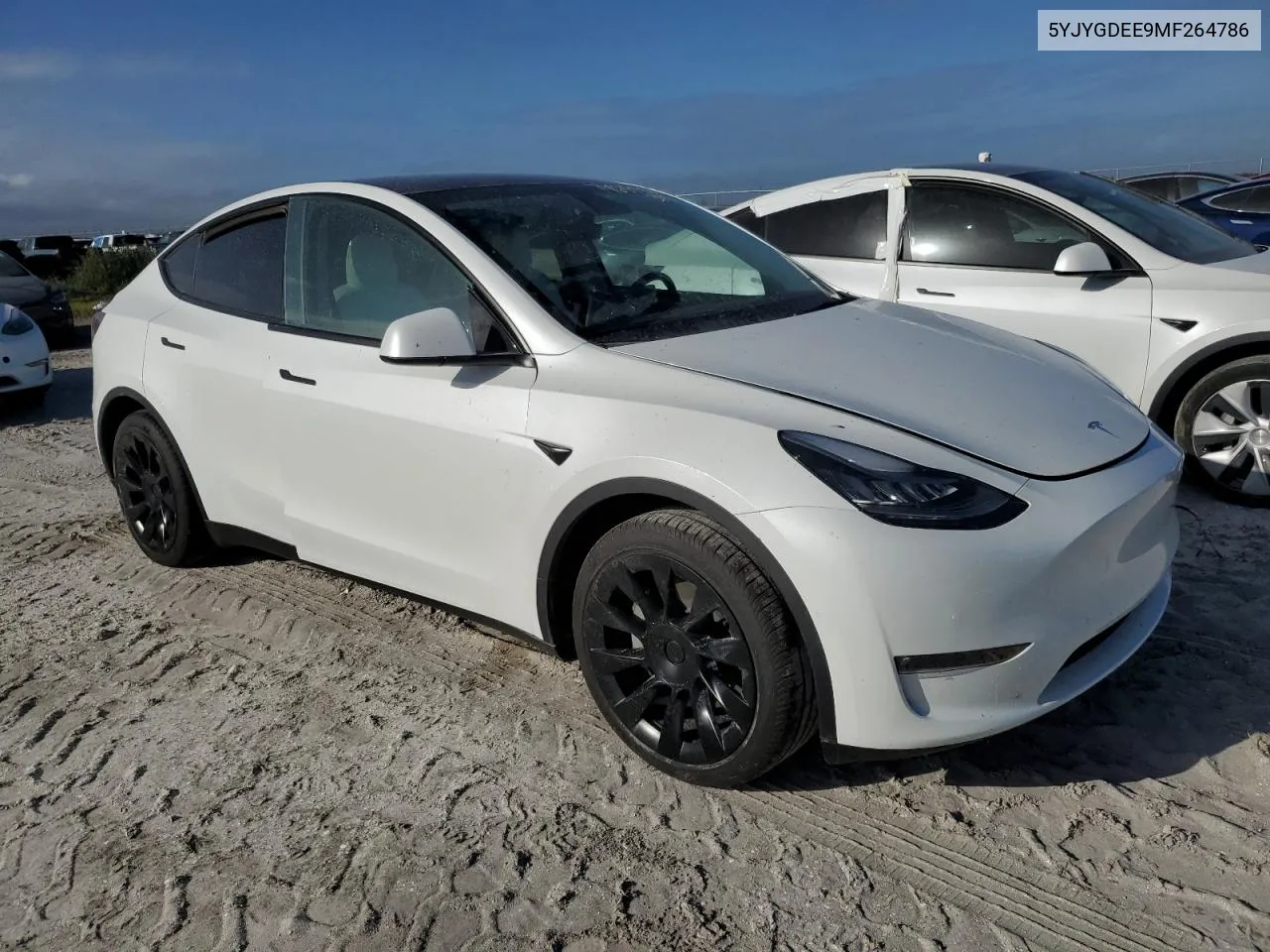 2021 Tesla Model Y VIN: 5YJYGDEE9MF264786 Lot: 74689864