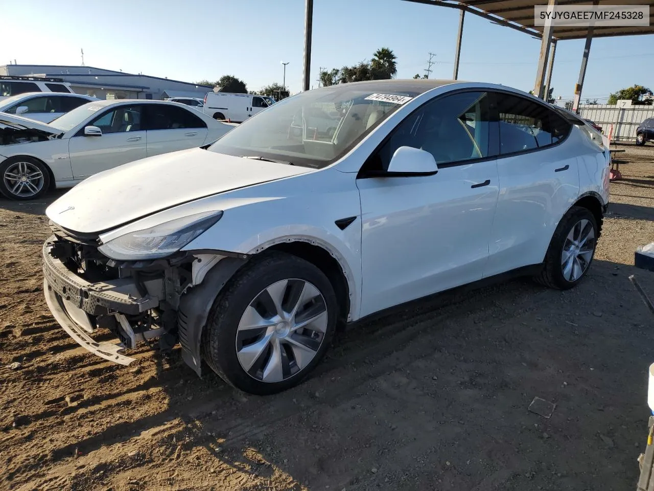 5YJYGAEE7MF245328 2021 Tesla Model Y