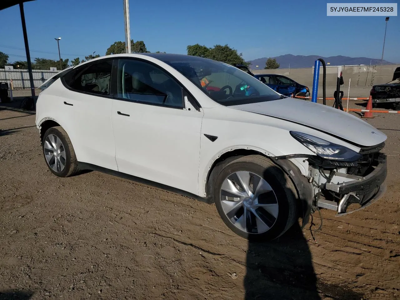 2021 Tesla Model Y VIN: 5YJYGAEE7MF245328 Lot: 74794964