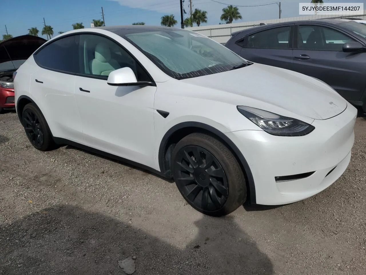 2021 Tesla Model Y VIN: 5YJYGDEE3MF144207 Lot: 75061664