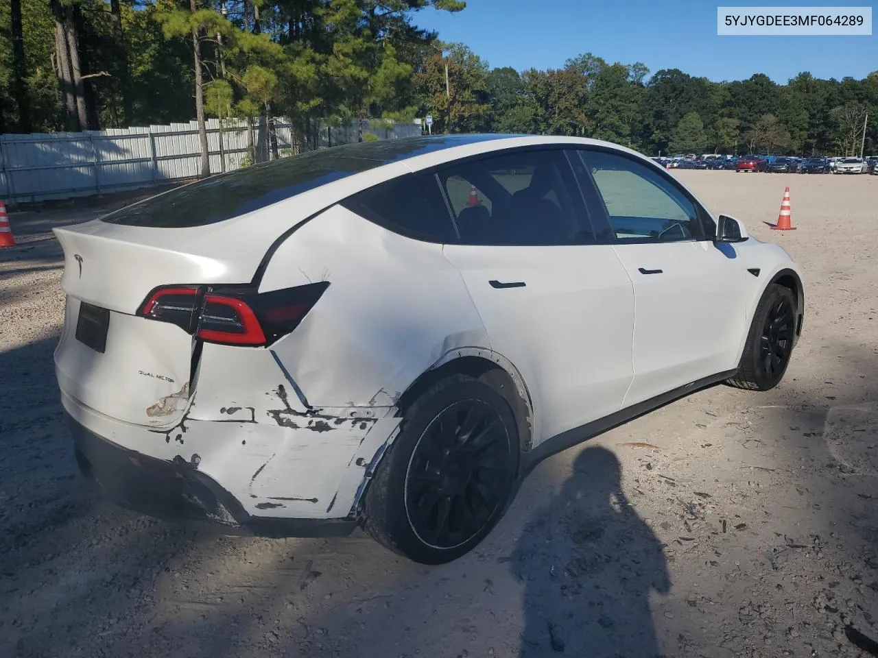 2021 Tesla Model Y VIN: 5YJYGDEE3MF064289 Lot: 75168794