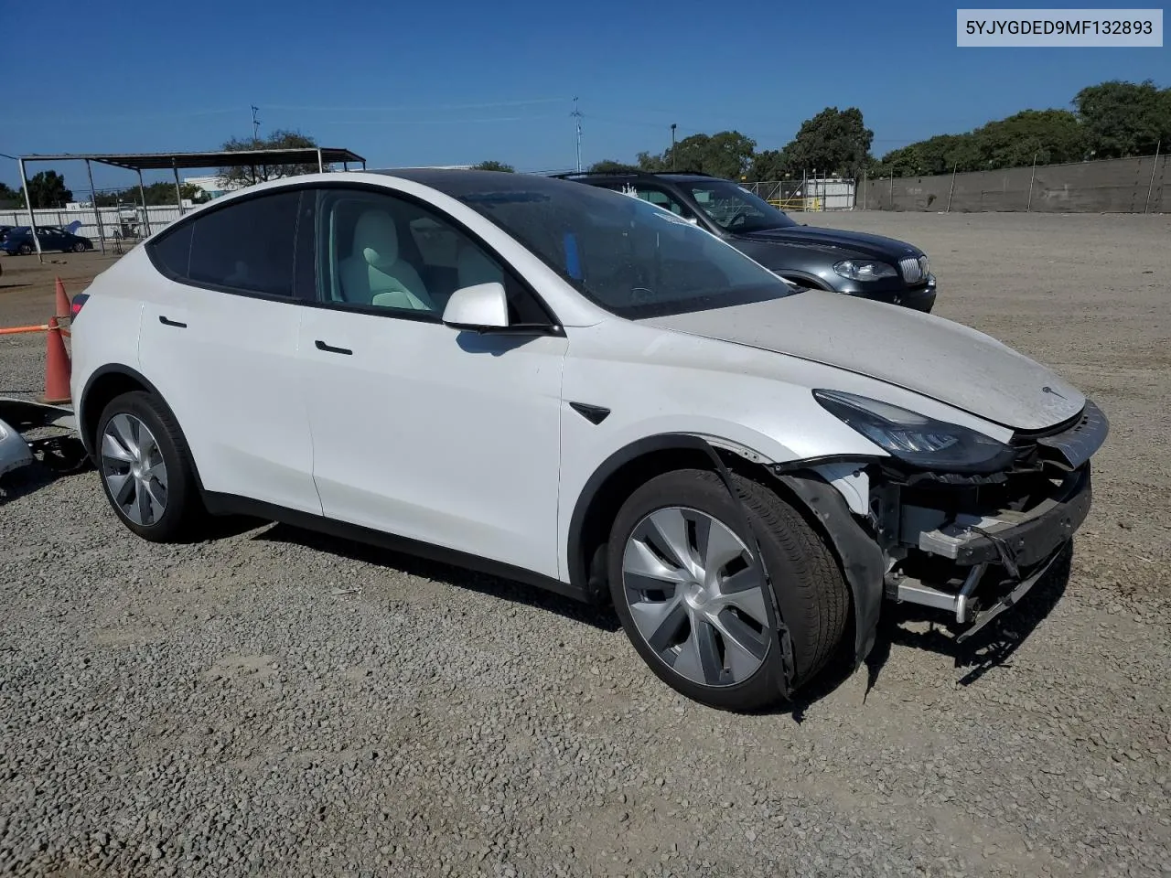 2021 Tesla Model Y VIN: 5YJYGDED9MF132893 Lot: 75335394