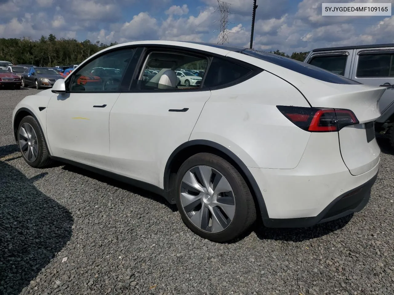 2021 Tesla Model Y VIN: 5YJYGDED4MF109165 Lot: 75385584