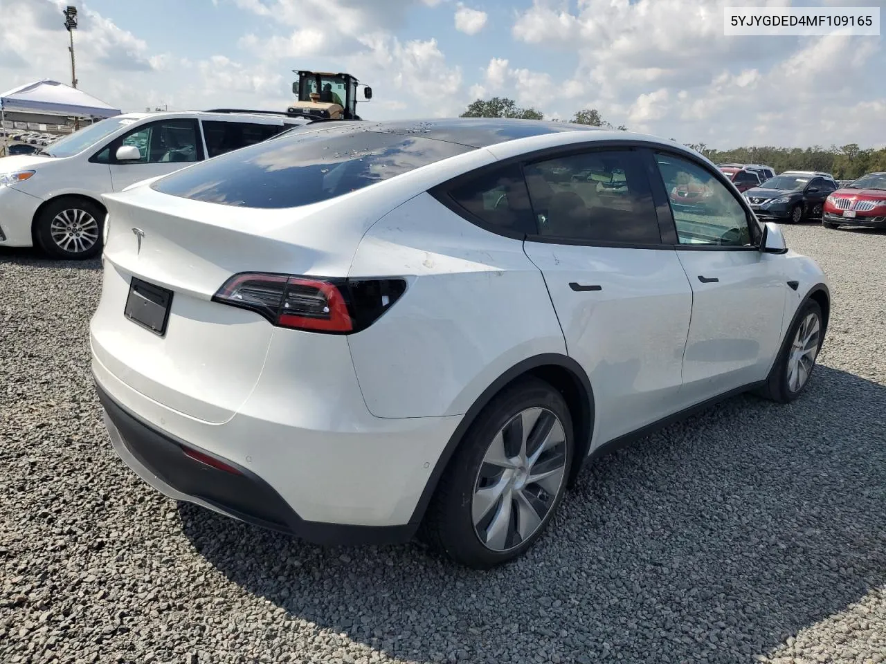 2021 Tesla Model Y VIN: 5YJYGDED4MF109165 Lot: 75385584