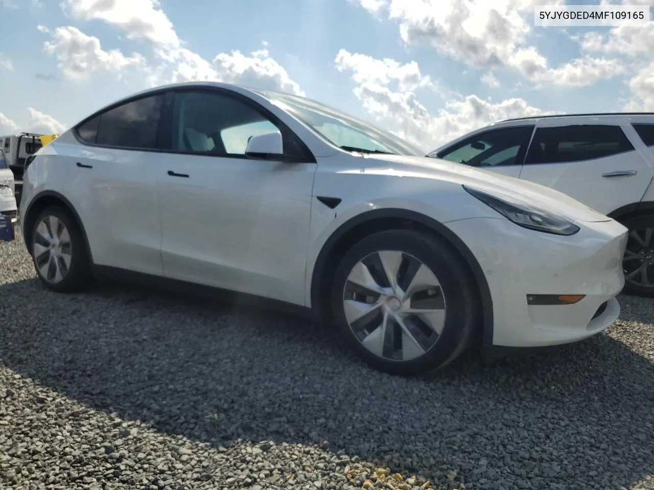 2021 Tesla Model Y VIN: 5YJYGDED4MF109165 Lot: 75385584