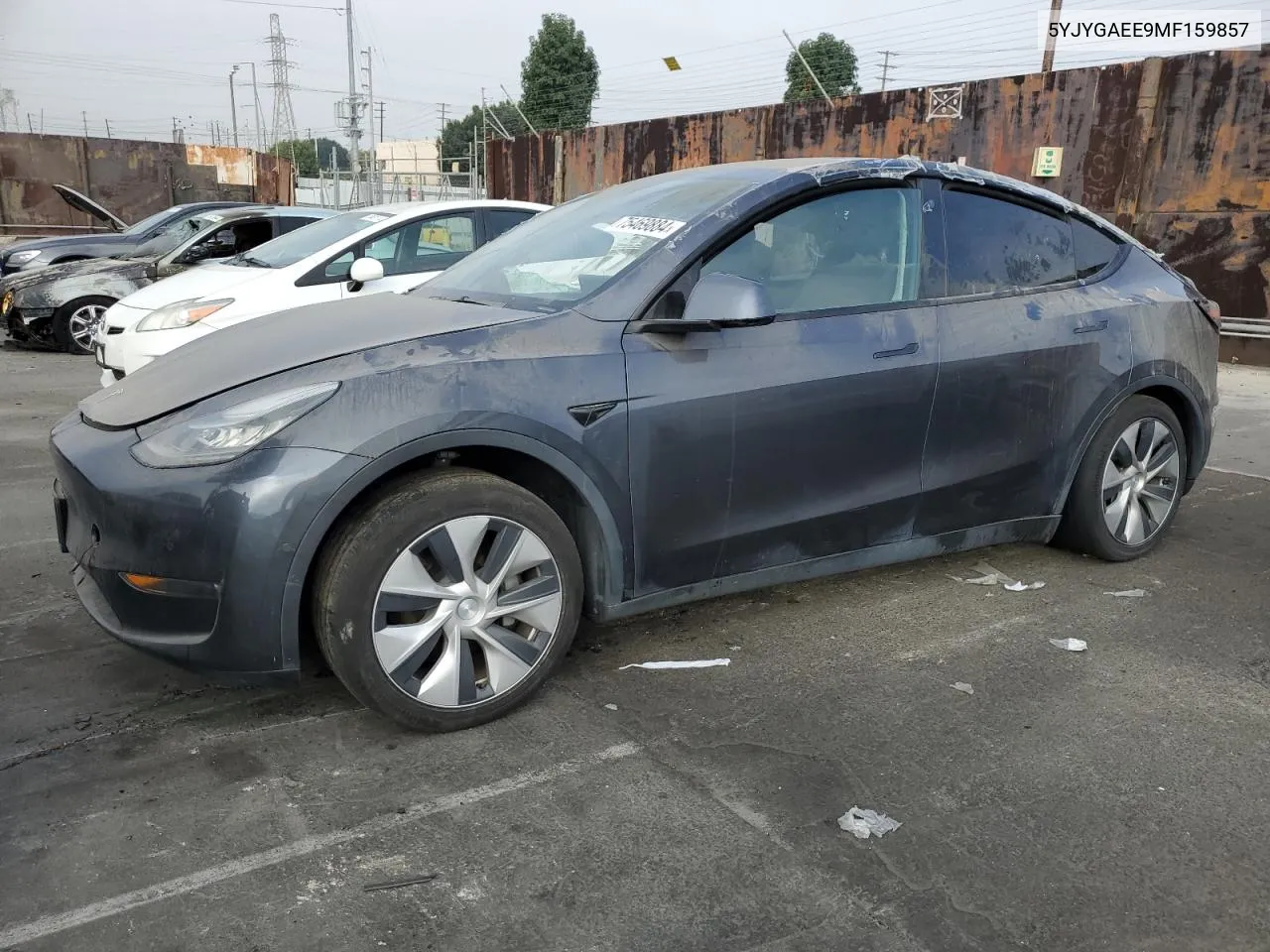 2021 Tesla Model Y VIN: 5YJYGAEE9MF159857 Lot: 75469884