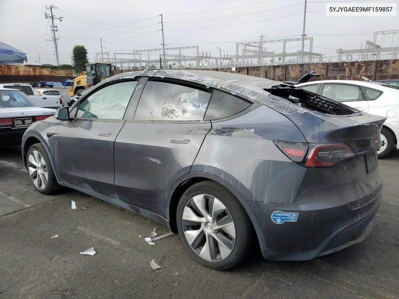 2021 Tesla Model Y VIN: 5YJYGAEE9MF159857 Lot: 75469884