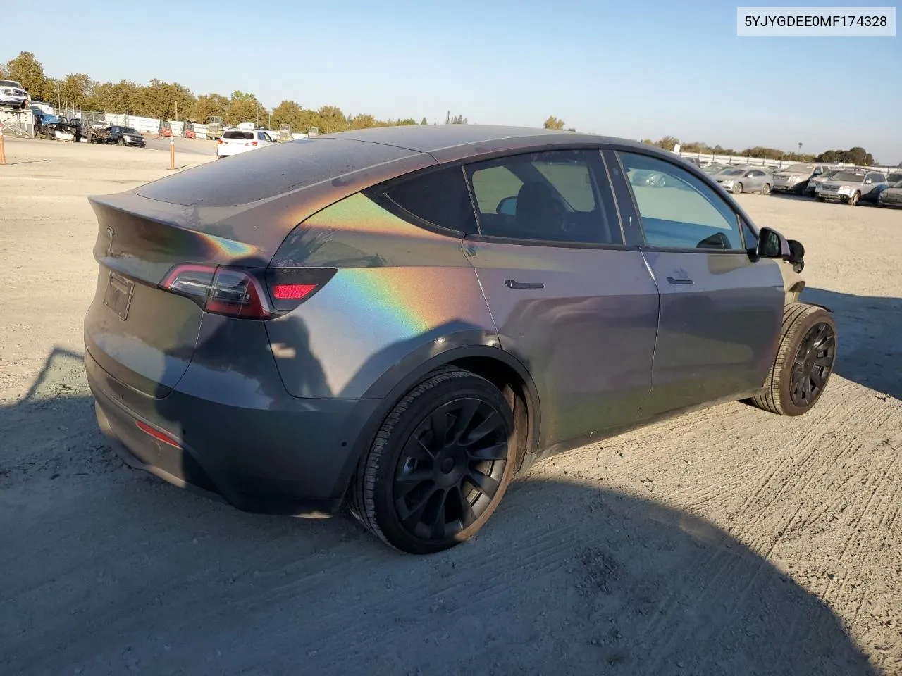 2021 Tesla Model Y VIN: 5YJYGDEE0MF174328 Lot: 75702494