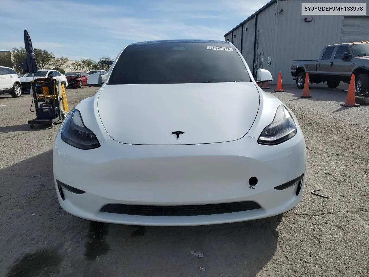 2021 Tesla Model Y VIN: 5YJYGDEF9MF133978 Lot: 75768214