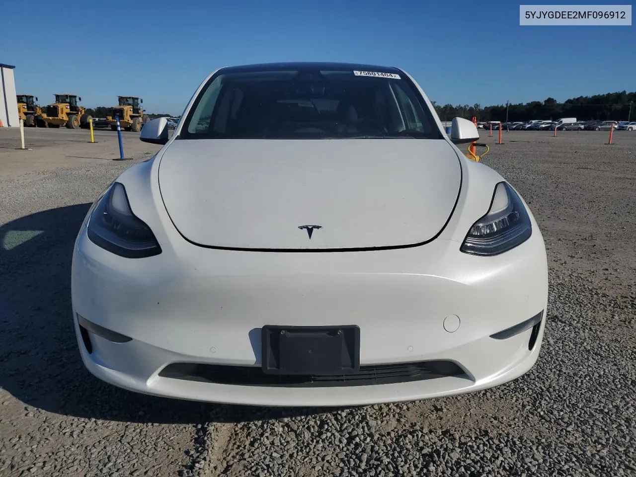 2021 Tesla Model Y VIN: 5YJYGDEE2MF096912 Lot: 75801404