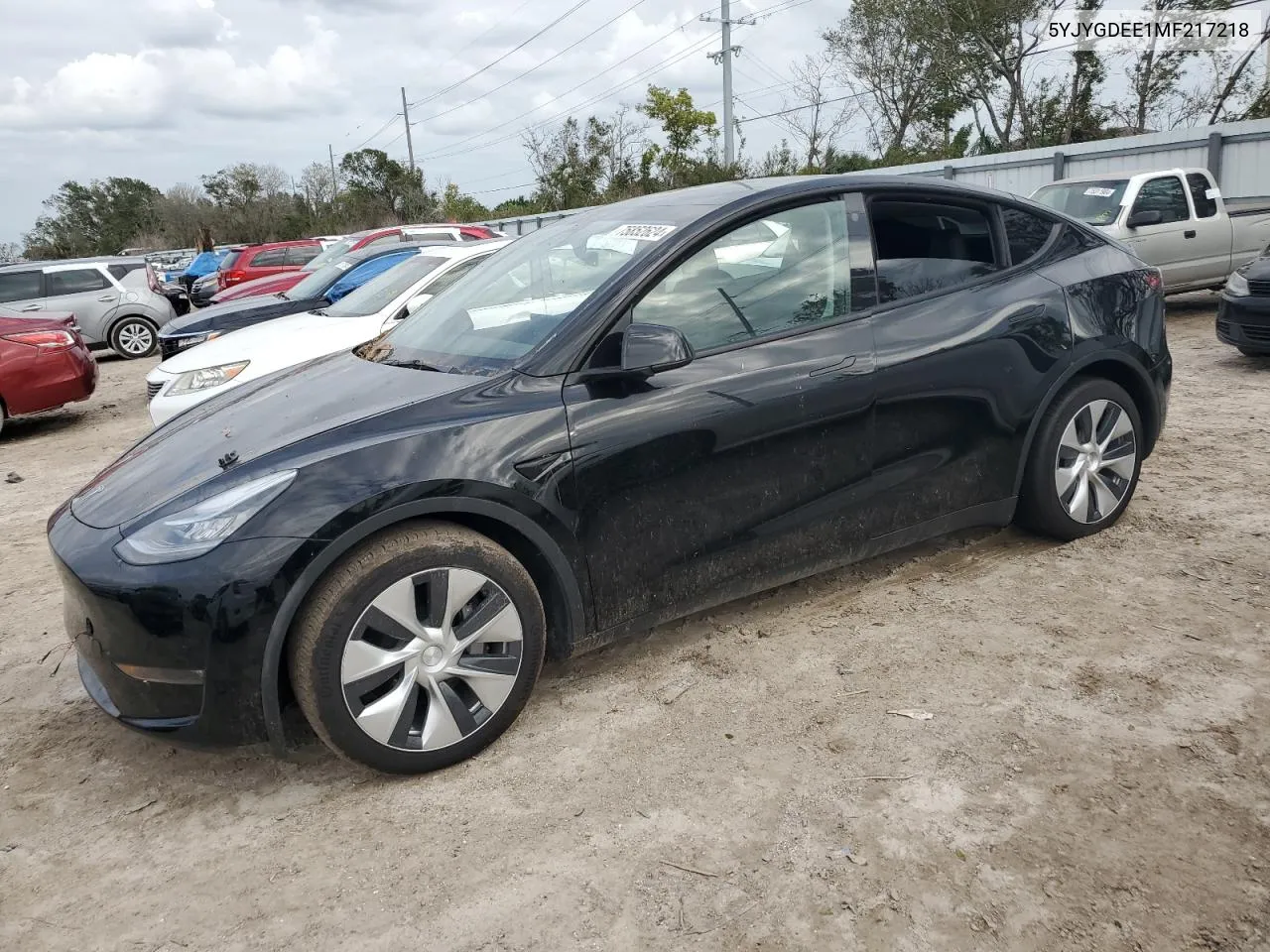 2021 Tesla Model Y VIN: 5YJYGDEE1MF217218 Lot: 75852624