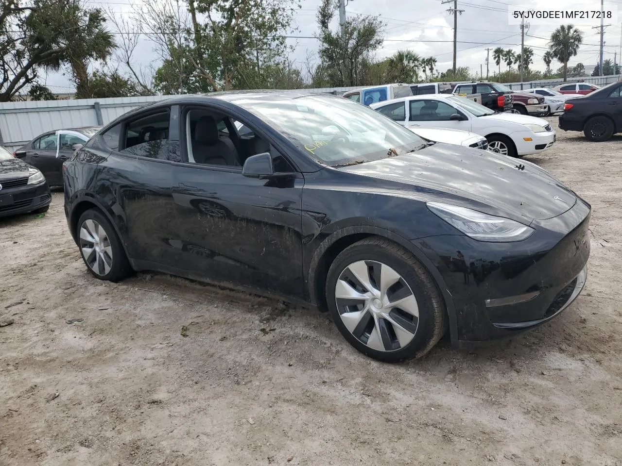 2021 Tesla Model Y VIN: 5YJYGDEE1MF217218 Lot: 75852624