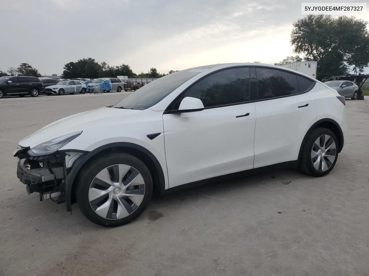 2021 Tesla Model Y VIN: 5YJYGDEE4MF287327 Lot: 76053094