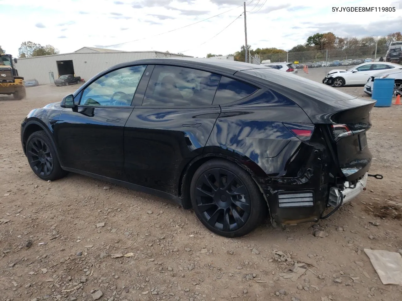 2021 Tesla Model Y VIN: 5YJYGDEE8MF119805 Lot: 76069514