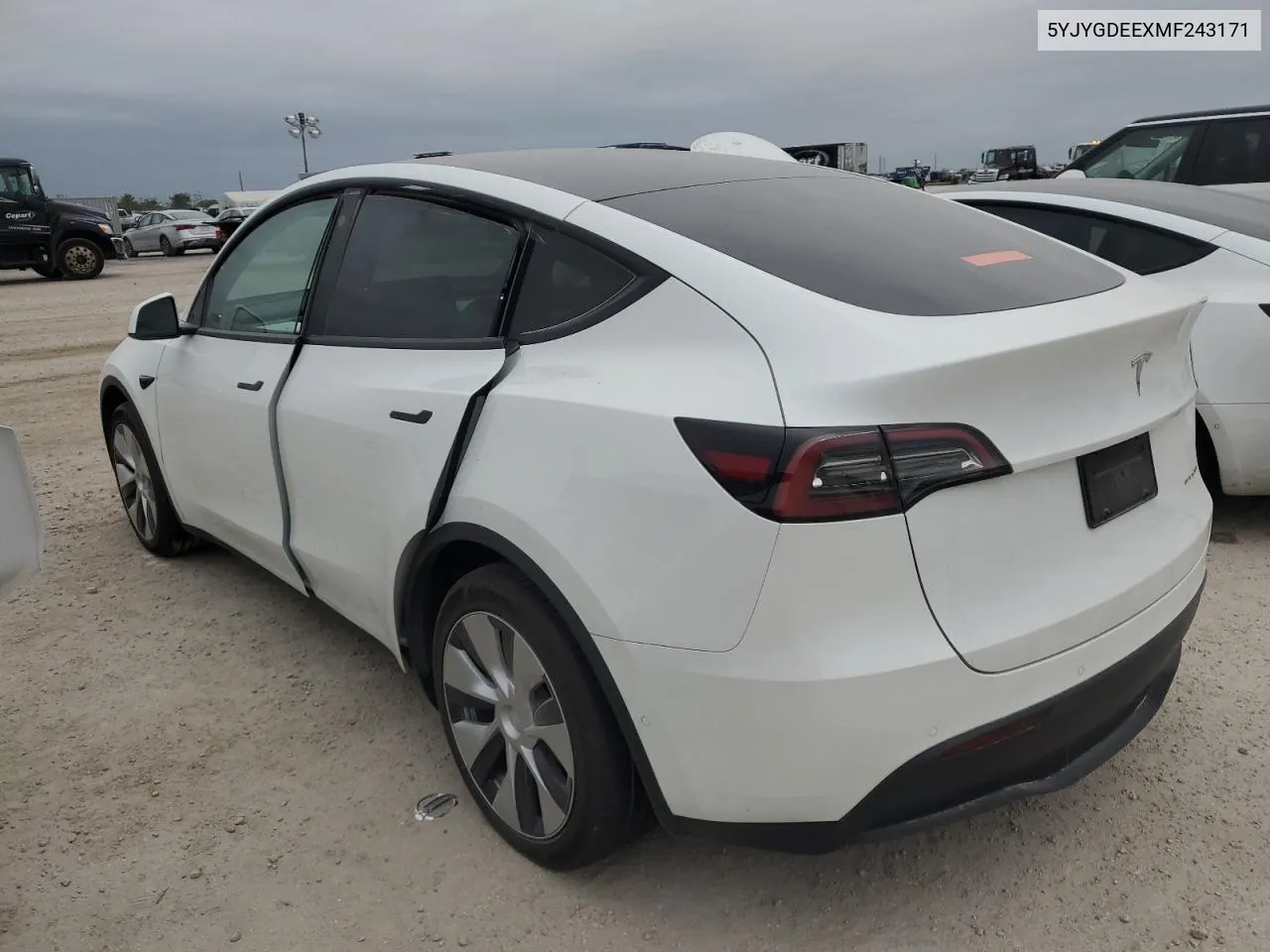 2021 Tesla Model Y VIN: 5YJYGDEEXMF243171 Lot: 76163824