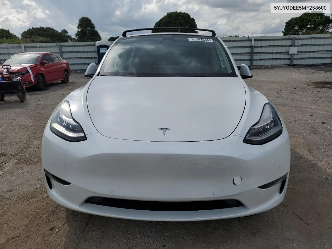 2021 Tesla Model Y VIN: 5YJYGDEE5MF258600 Lot: 76342544