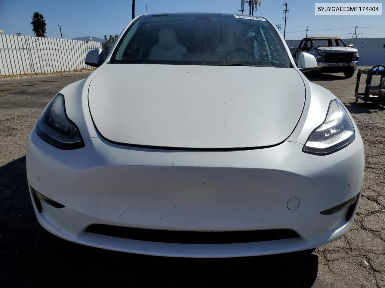 2021 Tesla Model Y VIN: 5YJYGAEE3MF174404 Lot: 76617224