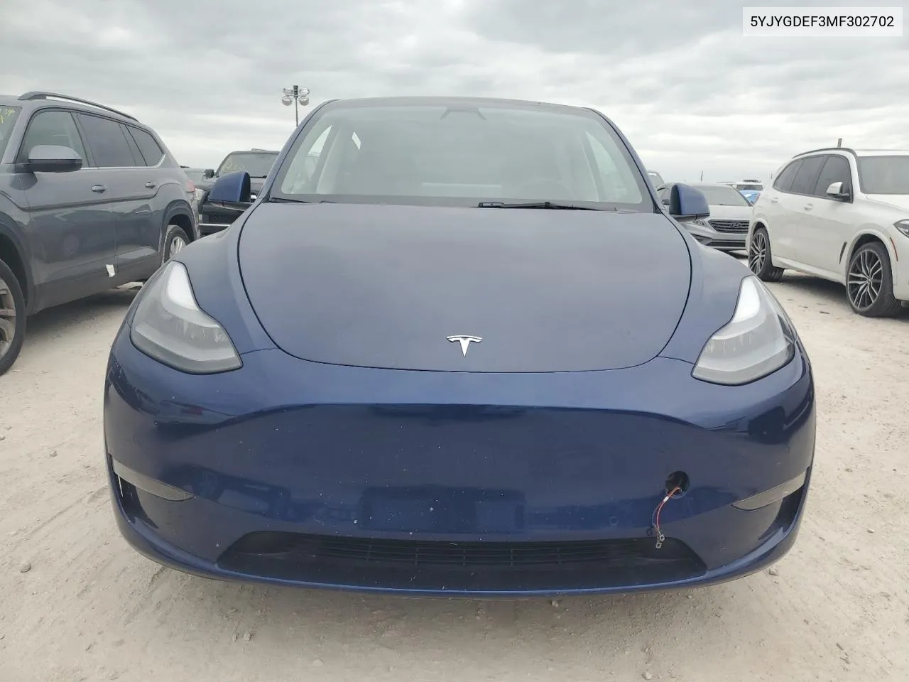 2021 Tesla Model Y VIN: 5YJYGDEF3MF302702 Lot: 76815234