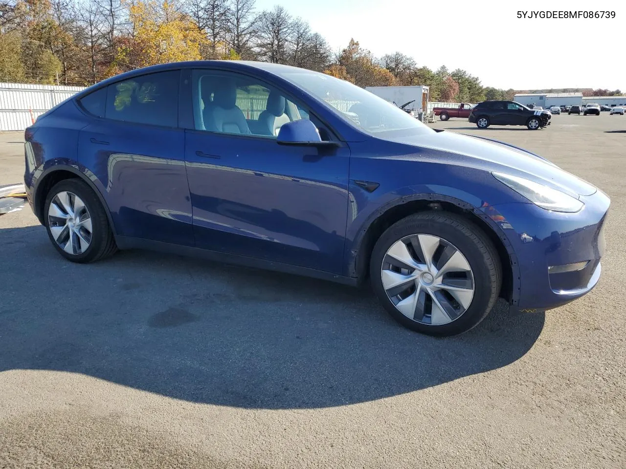 2021 Tesla Model Y VIN: 5YJYGDEE8MF086739 Lot: 77334224