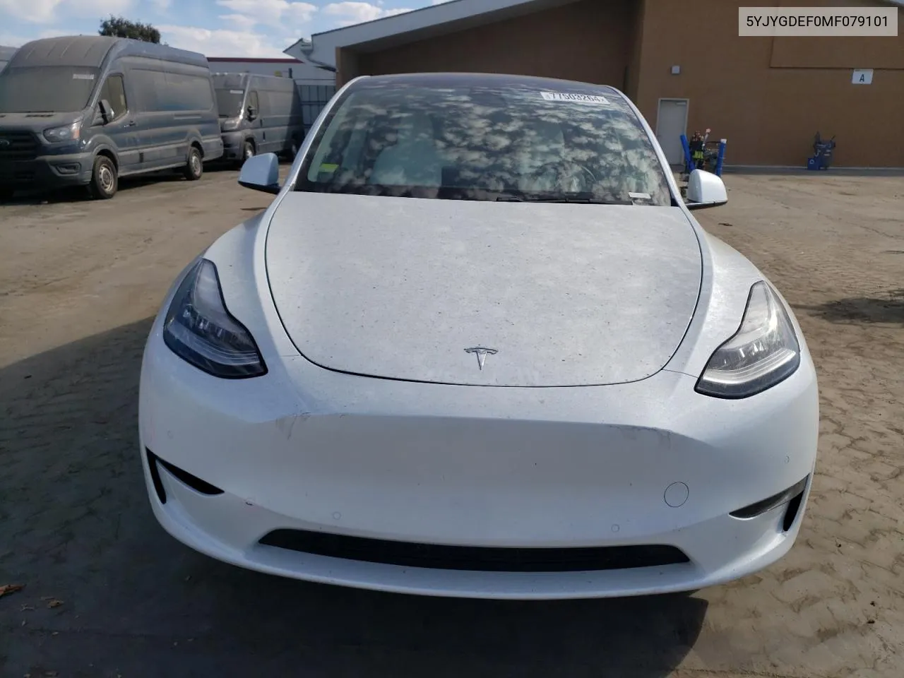 2021 Tesla Model Y VIN: 5YJYGDEF0MF079101 Lot: 77503264