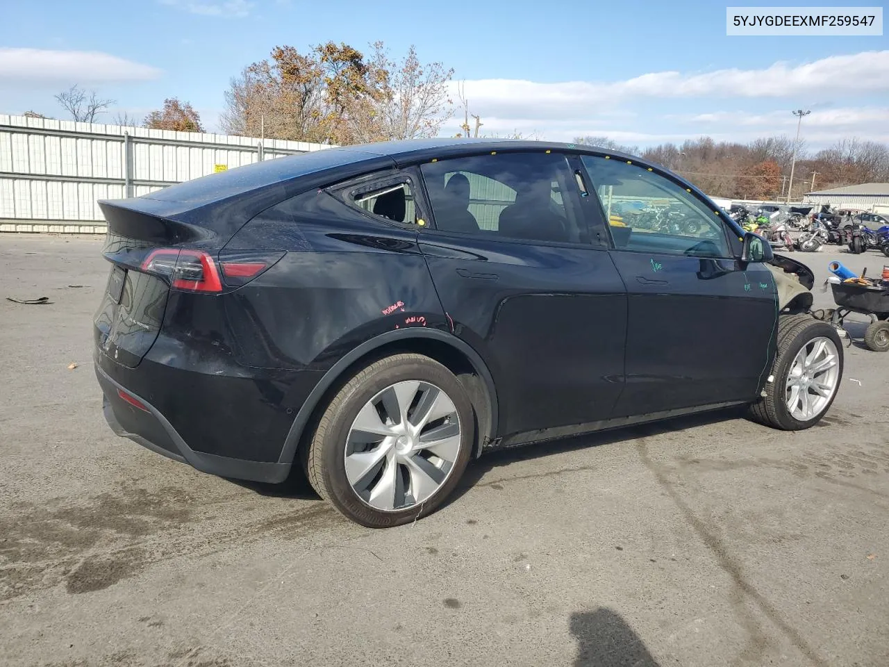 2021 Tesla Model Y VIN: 5YJYGDEEXMF259547 Lot: 78041464