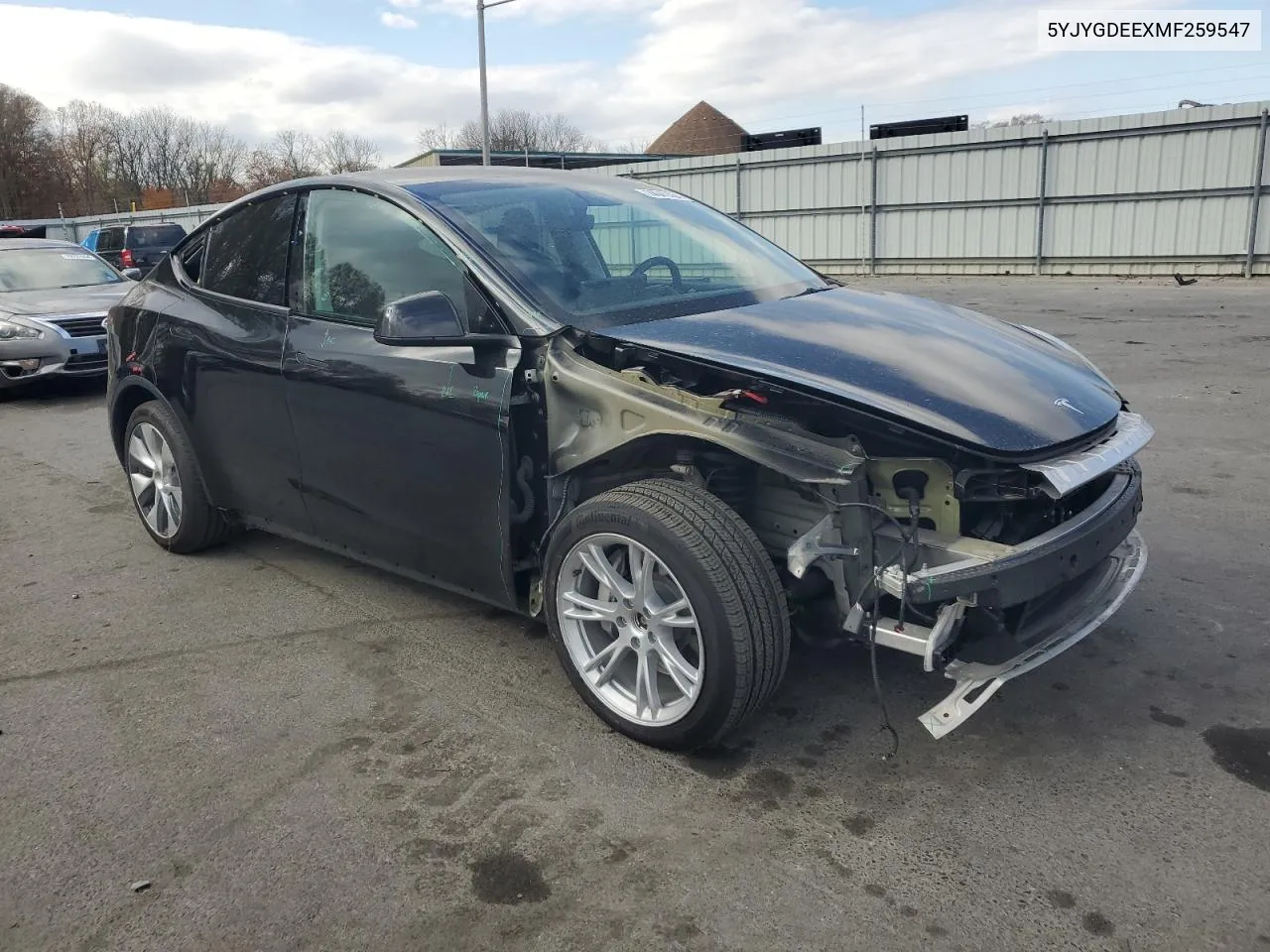 2021 Tesla Model Y VIN: 5YJYGDEEXMF259547 Lot: 78041464