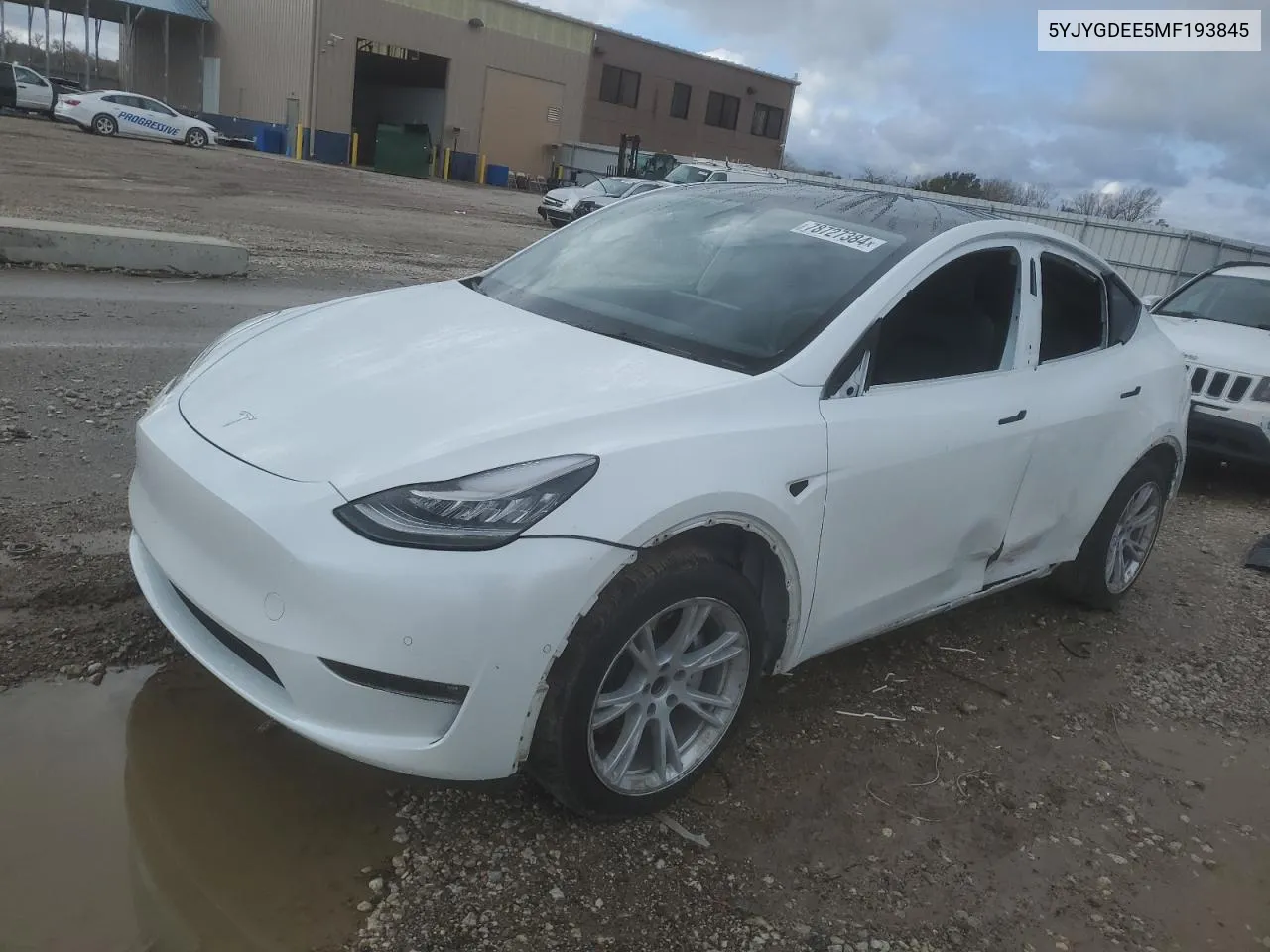 5YJYGDEE5MF193845 2021 Tesla Model Y