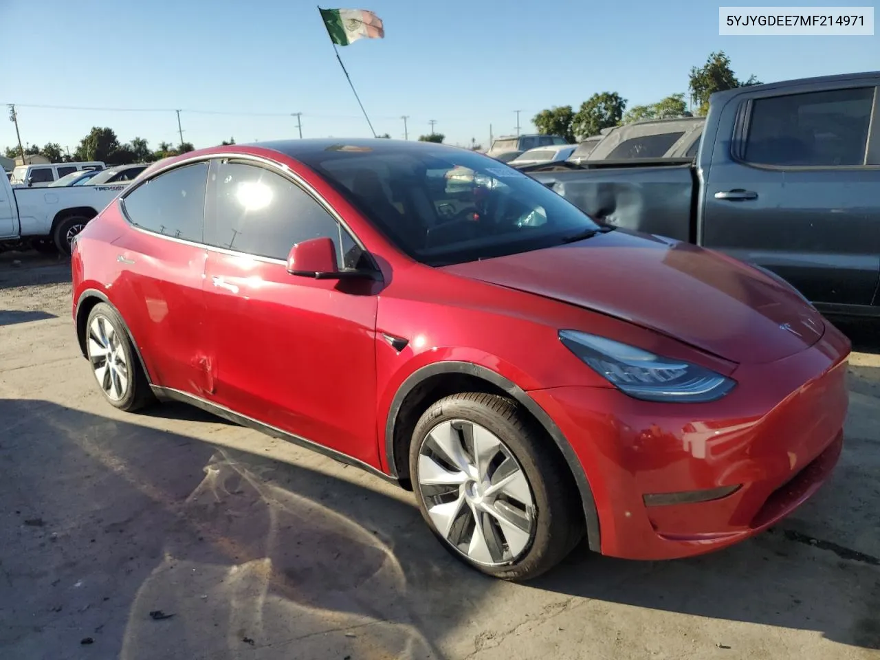 2021 Tesla Model Y VIN: 5YJYGDEE7MF214971 Lot: 78751464