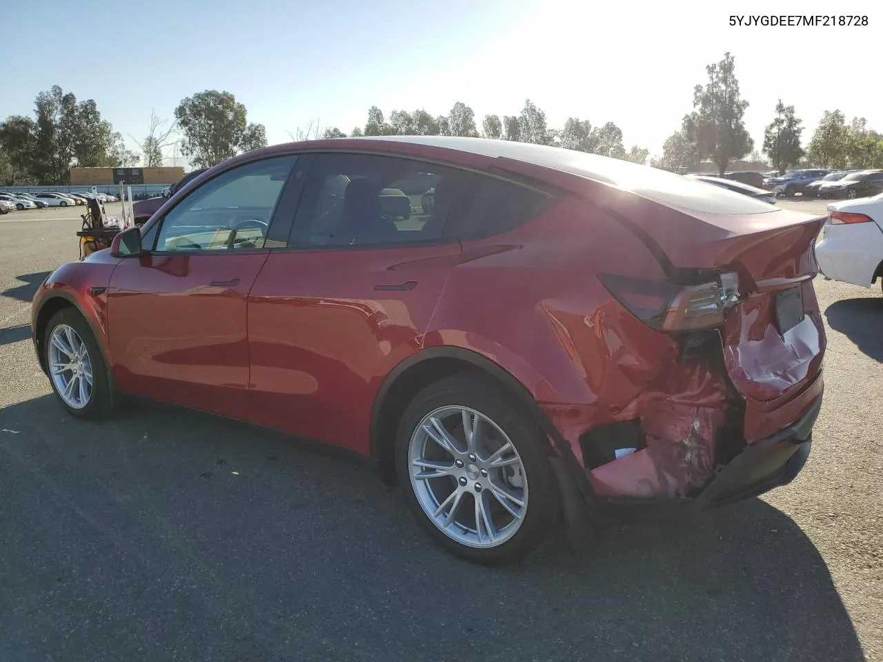 2021 Tesla Model Y VIN: 5YJYGDEE7MF218728 Lot: 78753064