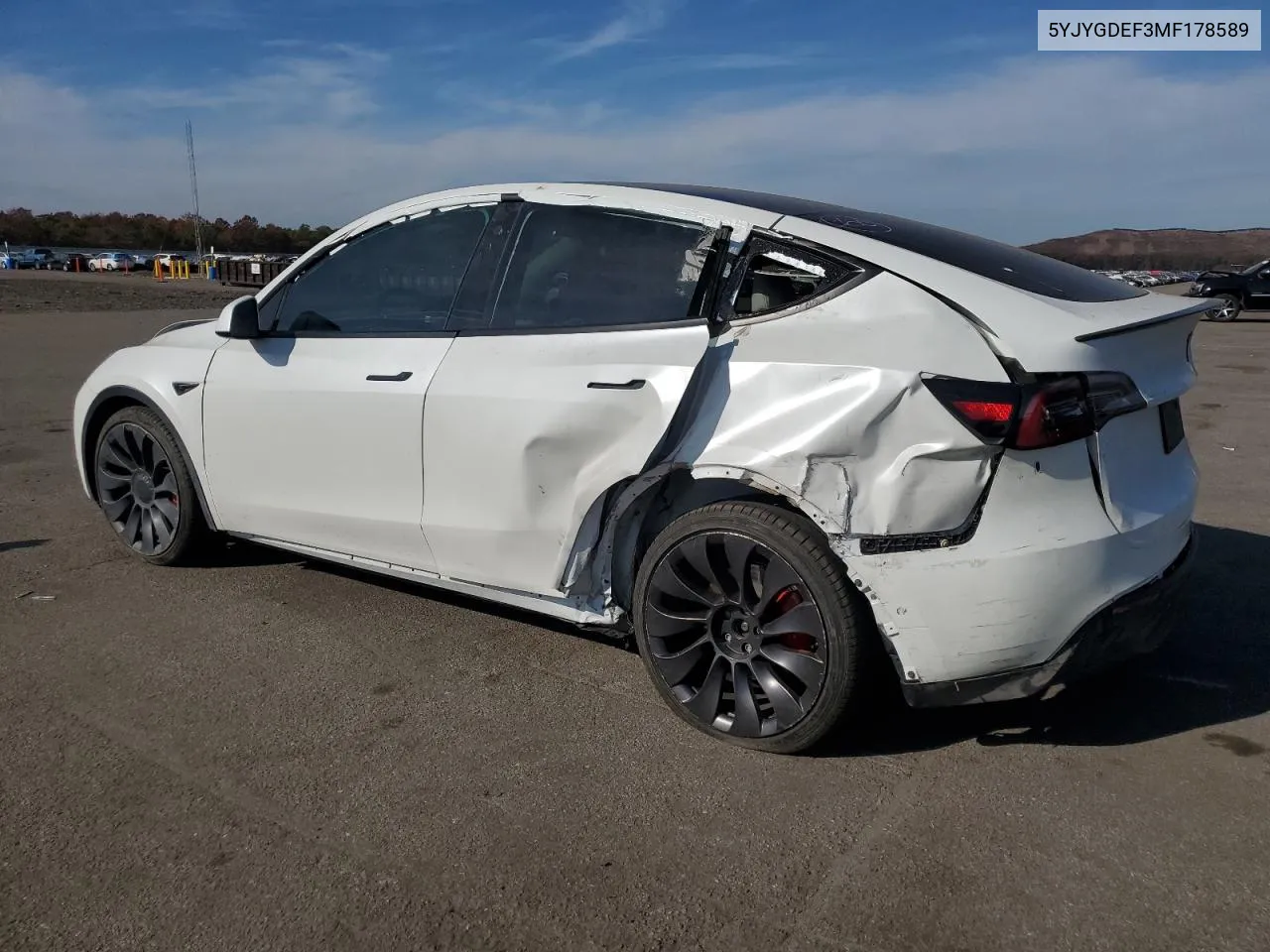 2021 Tesla Model Y VIN: 5YJYGDEF3MF178589 Lot: 78871234