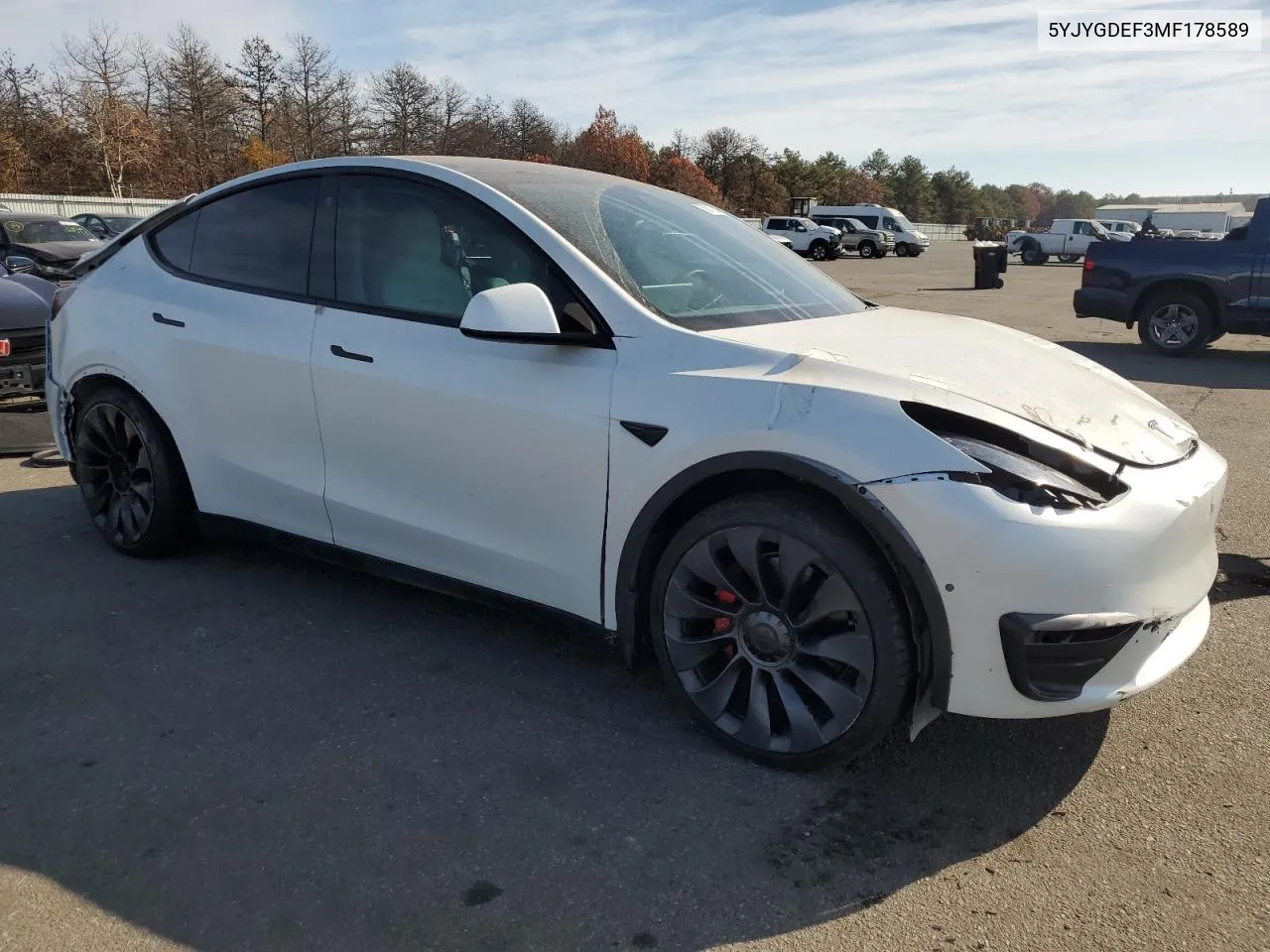 2021 Tesla Model Y VIN: 5YJYGDEF3MF178589 Lot: 78871234